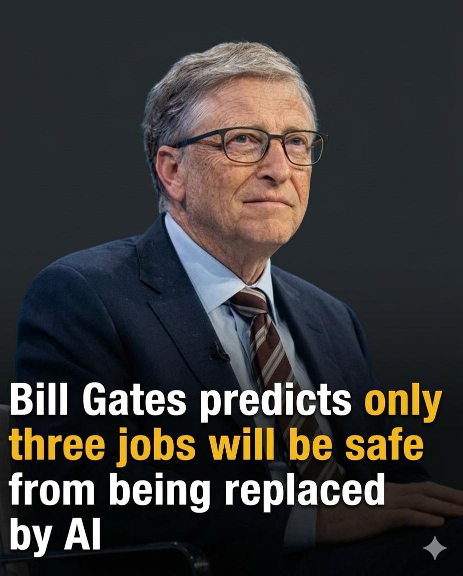 Bill Gates says only these 3 jobs are safe from AI takeover