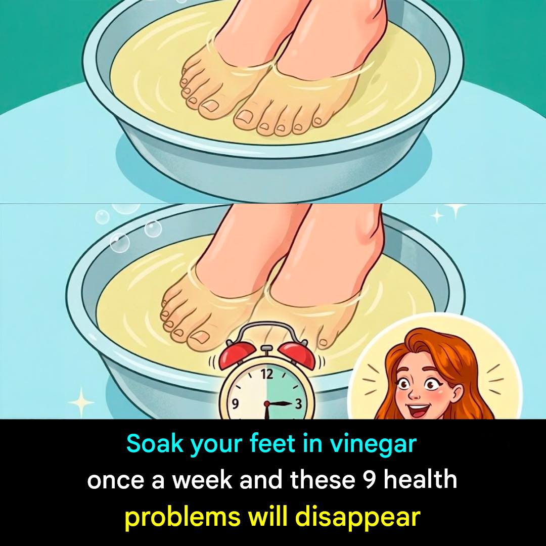 Soak your feet in vinegar once a week and watch these 9 health problems disappear - recipes