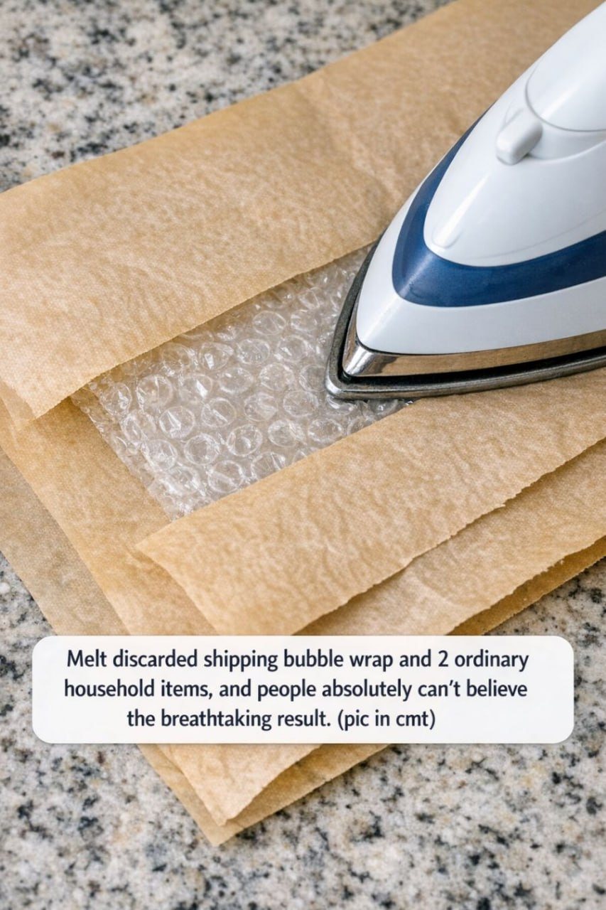 He Melted Bubble Wrap… The Result Is Stunning