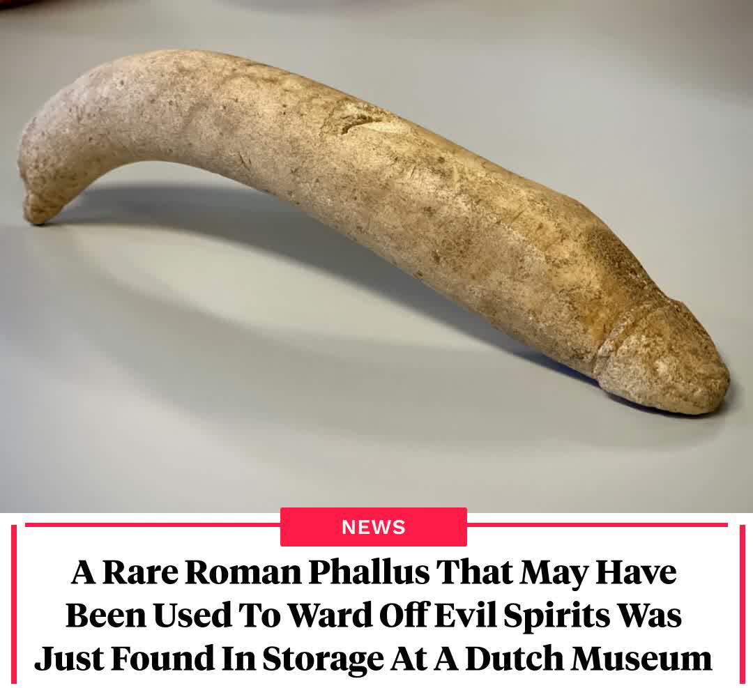 A Rare Roman Phallus That May Have Been Used To Ward Off Evil Spirits Was Just Found In A Dutch Museum