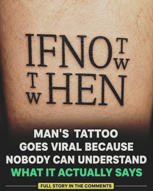 A Man’s Tattoo Goes Viral After People Struggle to Understand Its Meaning - Terbv