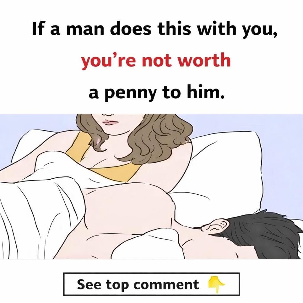 If a man allows this with you, it's a sign that he doesn't love you.