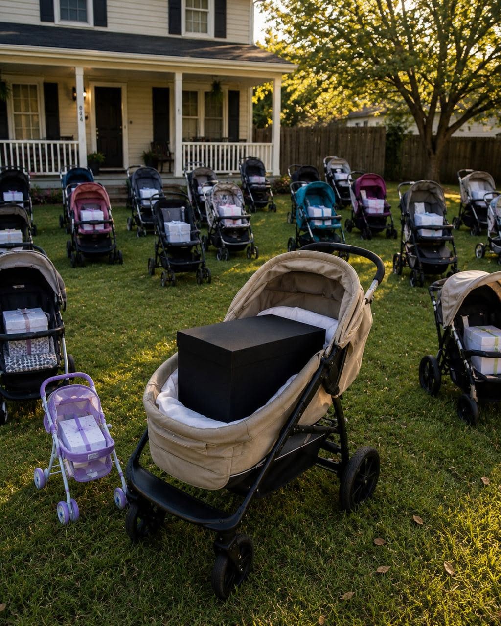 After Losing My Newborn Son, I Gave Everything I'd Bought Him to a Mother Begging with Her Baby – The Next Morning, My Lawn Was Covered with Dozens of Baby Strollers, Each Holding a Sealed Box