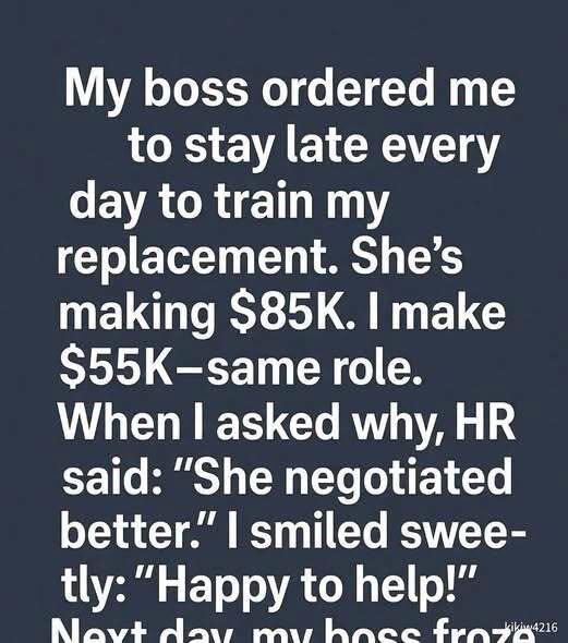 I Was Asked to Train My Higher-Paid Replacement — So I Taught My Boss an Unexpected Lesson