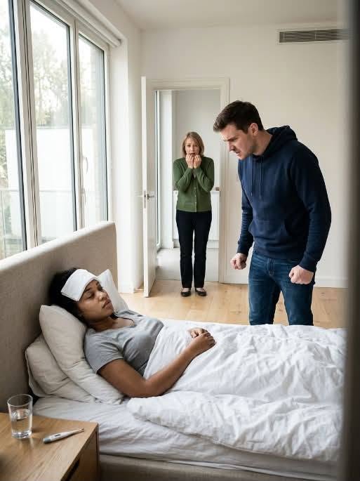 When my husband slapped me for not cooking because I had a 40°C fever, I signed the divorce papers. My mother-in-law yelled, “Who do you think you’re scaring? If you leave this house, you’ll end up begging on the streets!” but I responded with a single sentence that left her speechless…