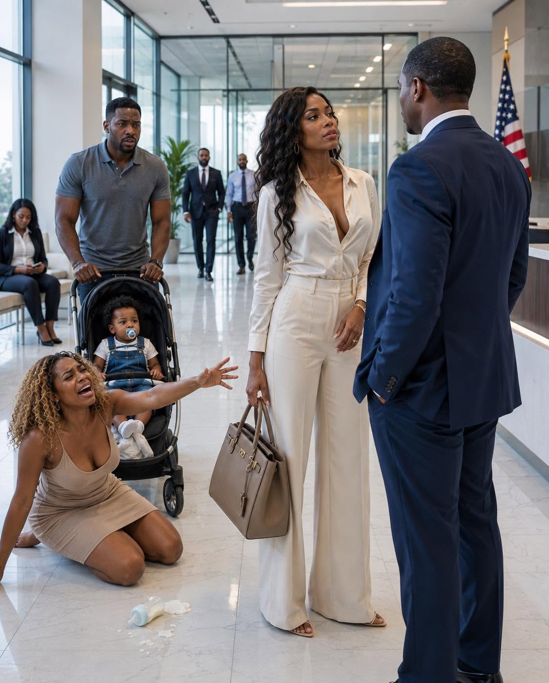 One year after the divorce, I ran into my ex-husband at the hospital, and when he smirked about having a one-year-old son with my former best friend, I smiled and said, “Really?” — five minutes before a man walked in and she dropped the baby bottle.