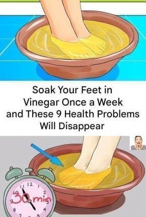 Soak Your Feet in Vinegar Once a Week and Watch These 9 Health Problems Disappear