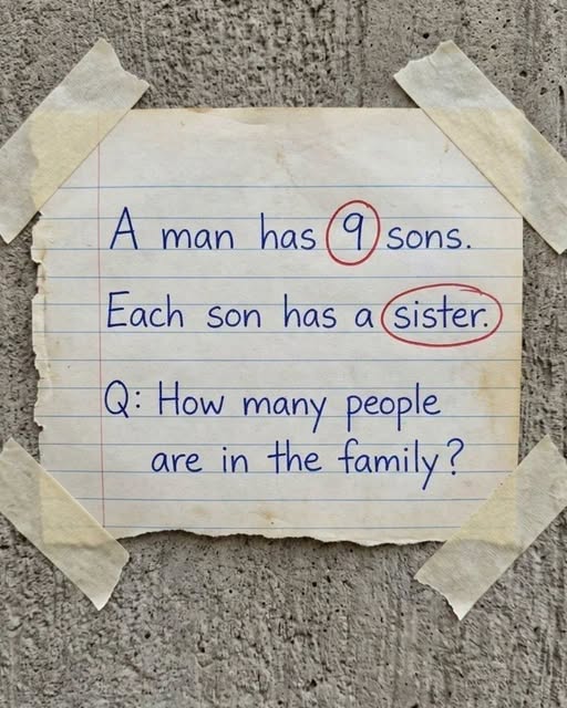 How Many People Are in This Family? A Simple Riddle That Challenges Careful Thinking