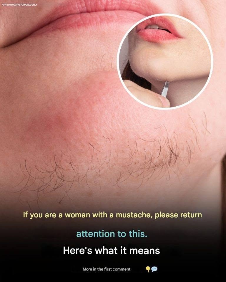 A woman’s chin hair is a sign of…