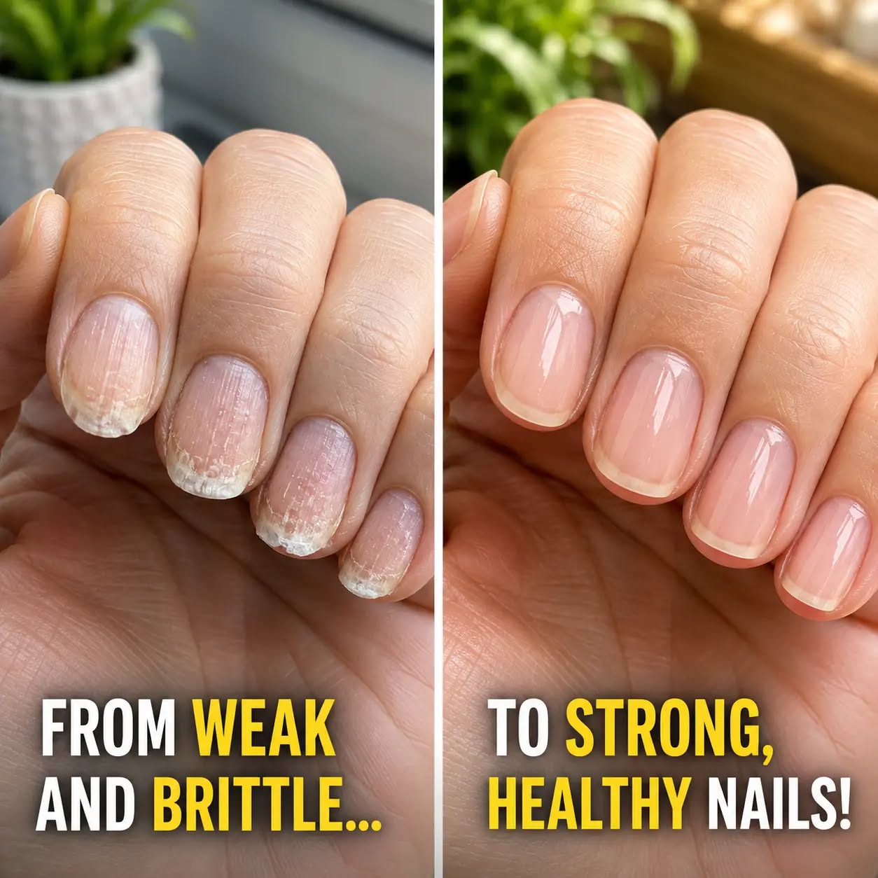 Soak your nails in this 1 mixture and get rid of brittle ridges, vertical lines, and flaky layers