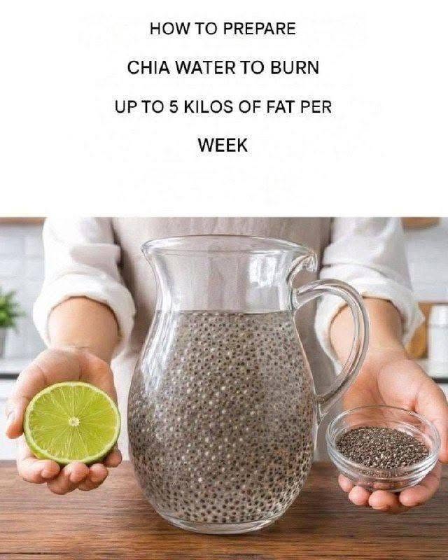 How do you make chia water to lose up to 5 kilos per week?