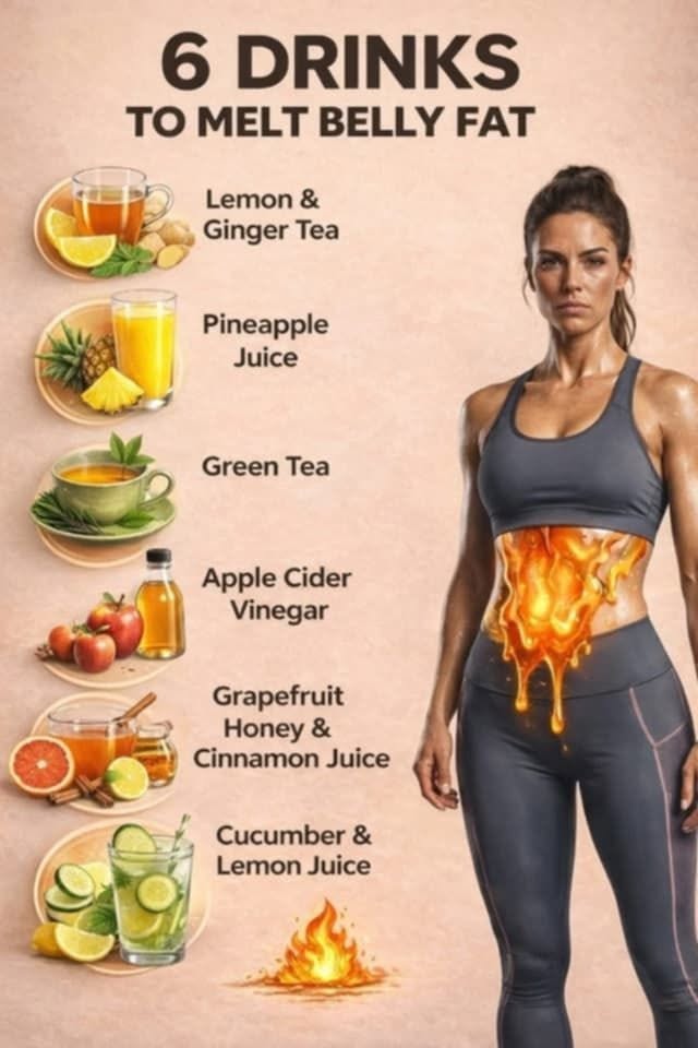 6 Powerful Drinks to Help Melt Belly Fat