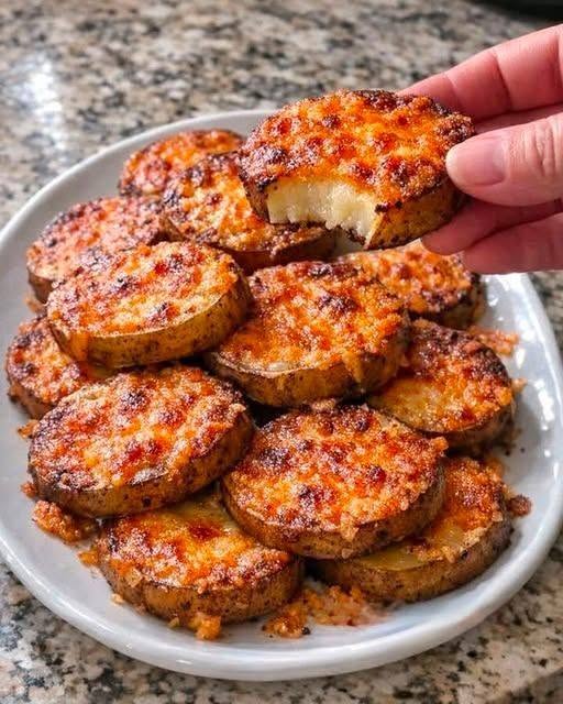 Crispy Cheesy Potato Rounds