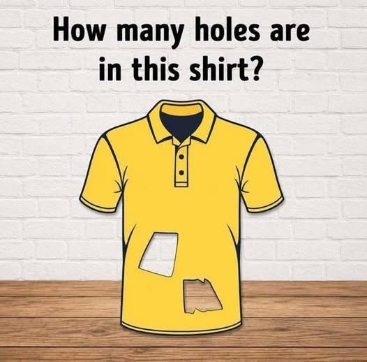 How many holes are in this shirt?