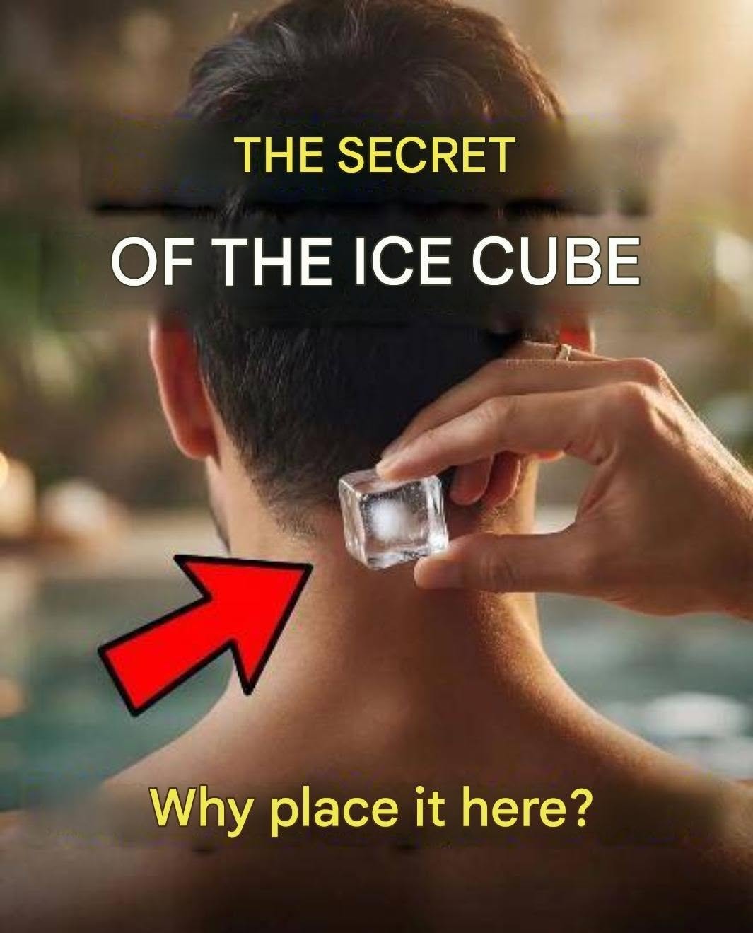 You’ll never guess what happens when you put an ice cube right on that spot on your head… incredible effect!