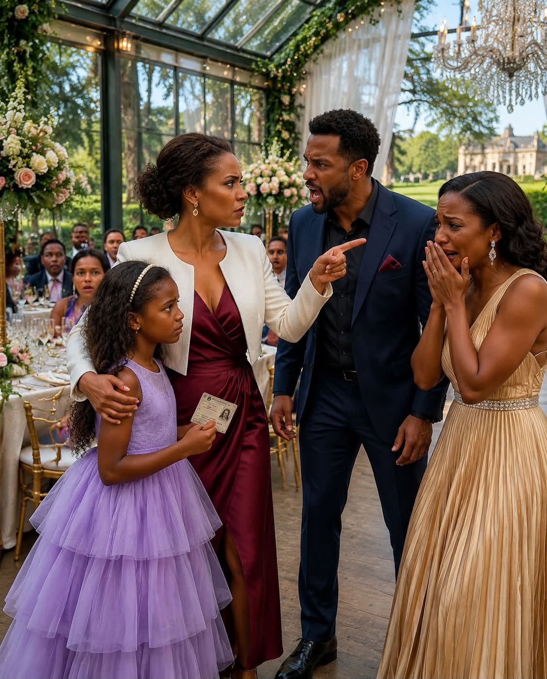 After five years of silence, I unexpectedly met my ex-husband at a wedding. He made cruel remarks, and the woman beside him smiled as if she had already won. I stayed composed—until a little girl ran across the room and called me “Mommy.”