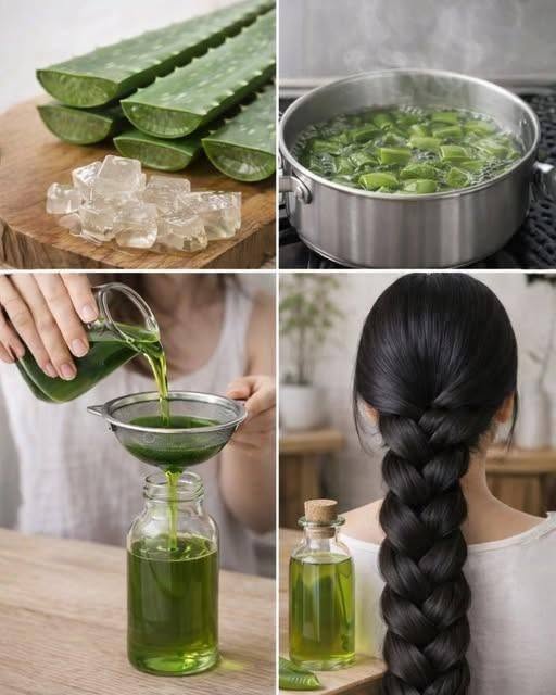 How to make aloe vera oil for faster hair growth and to stop hair loss…