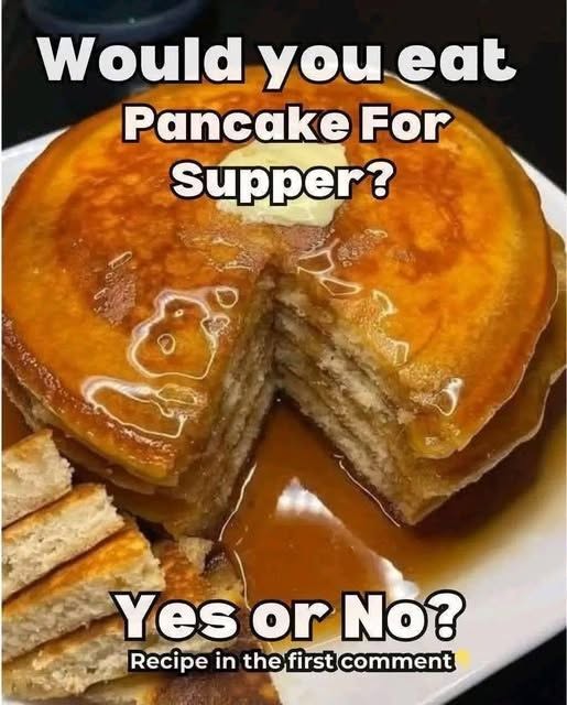 Fluffy Dinner Pancakes