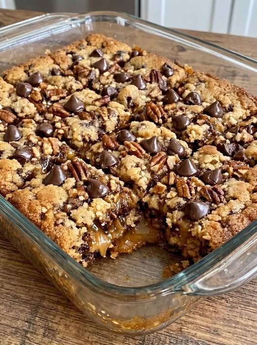 Aunt Patty made these 4 ingredient treats for the family picnic and my cousins nearly fought over the last square.
