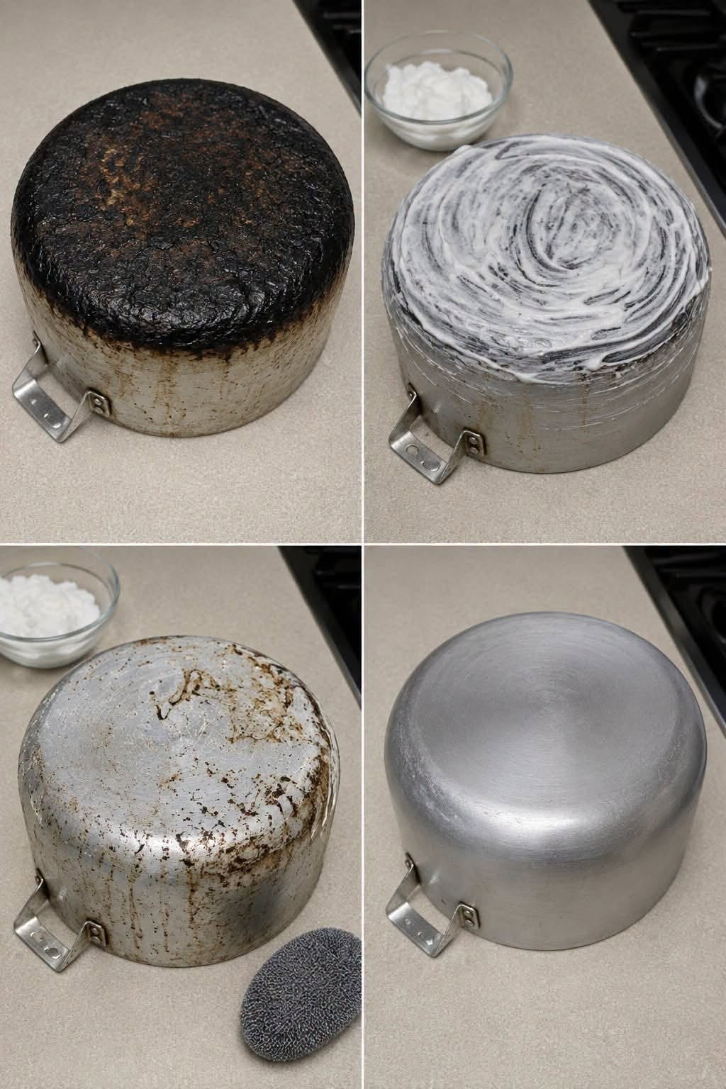 Encrusted pans, how to clean them naturally: it will take you a few seconds
