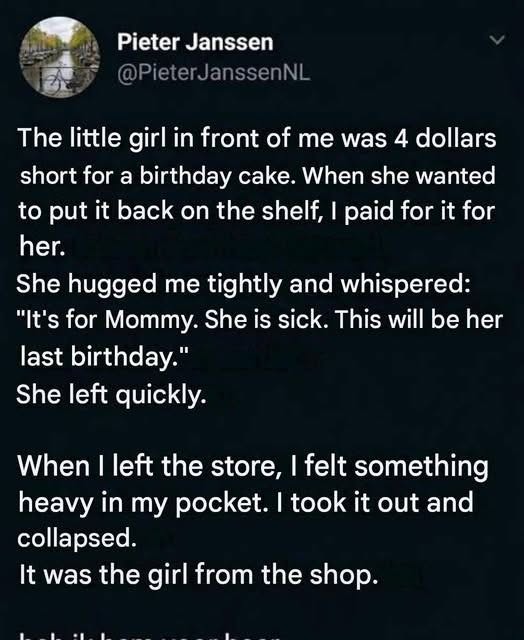 A small gesture in the supermarket that I will never forget