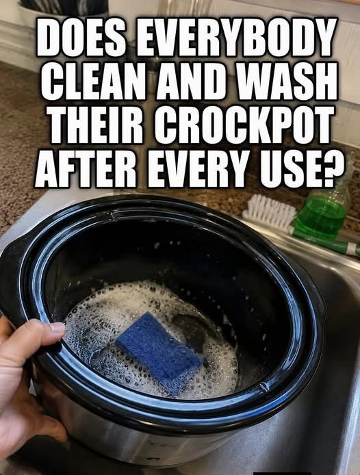 Does Everybody Clean and Wash Their Crockpot After Every Use?