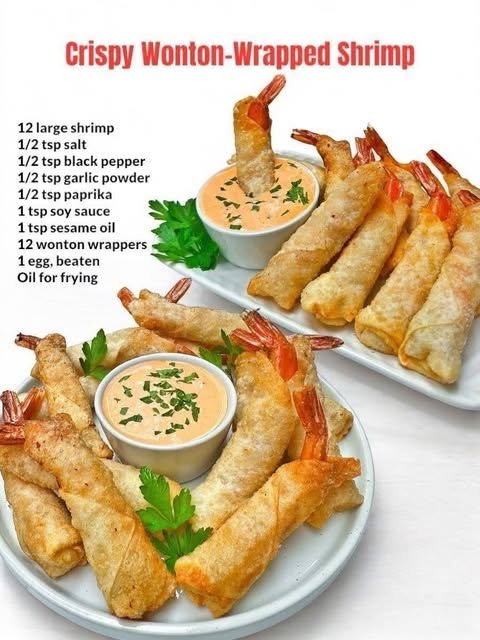 Crispy Wonton-Wrapped Shrimp