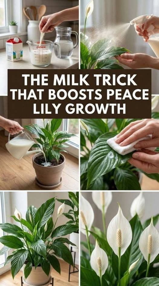 Apply Milk for More Peace Lily Blooms Like Never Before