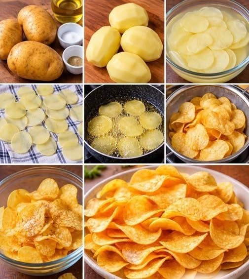 Homemade Crispy Potato Chips Recipe
