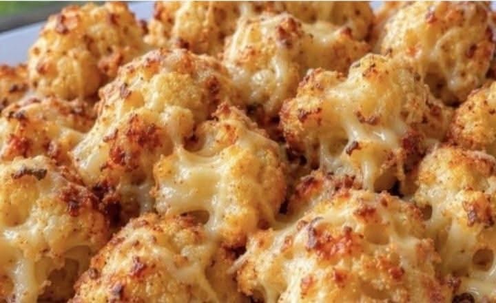Crispy Cheesy Cauliflower Bites