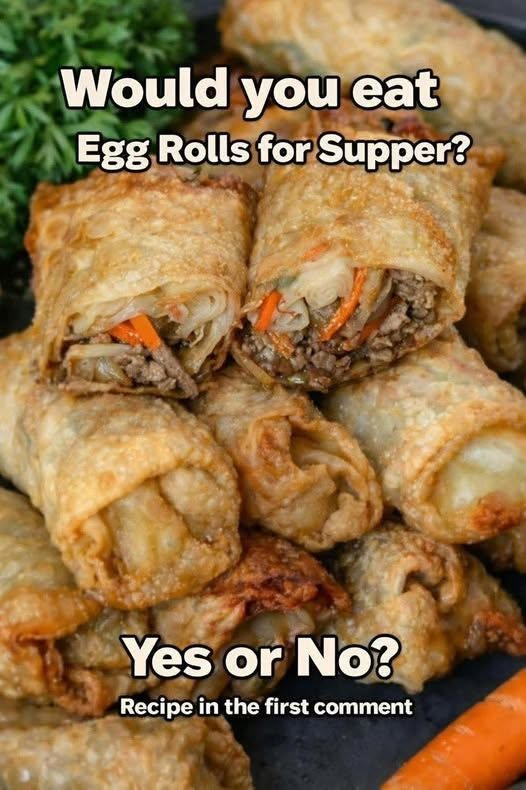 Would you eat these homemade Egg Rolls for dinner tonight