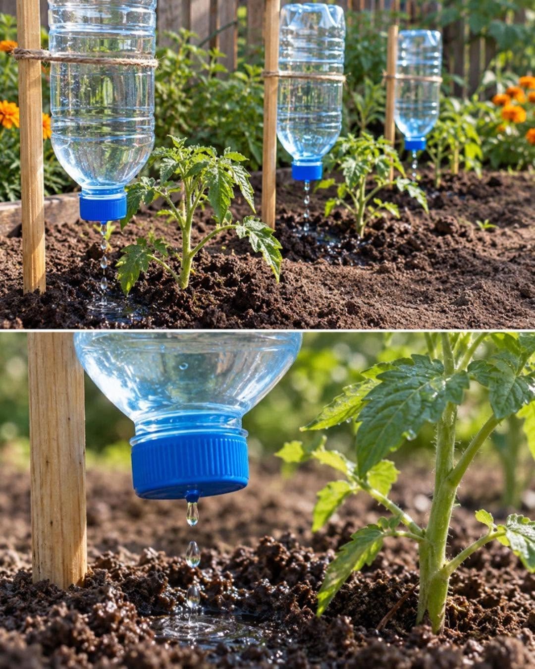 How to make an Automatic Vegetable Waterer Using a Plastic Bottle