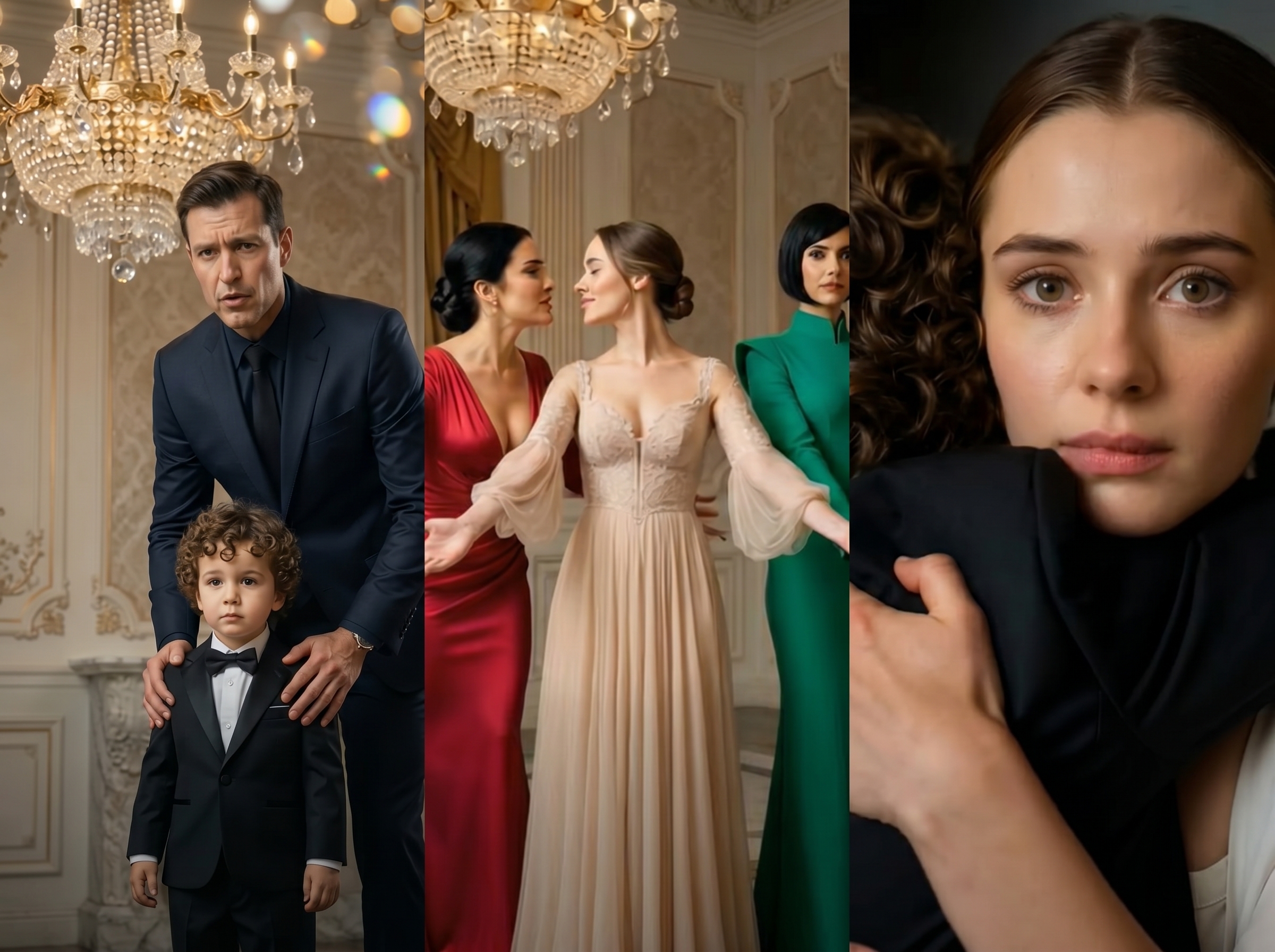 The boy was supposed to choose one of the elegant ladies—but instead he became a servant.