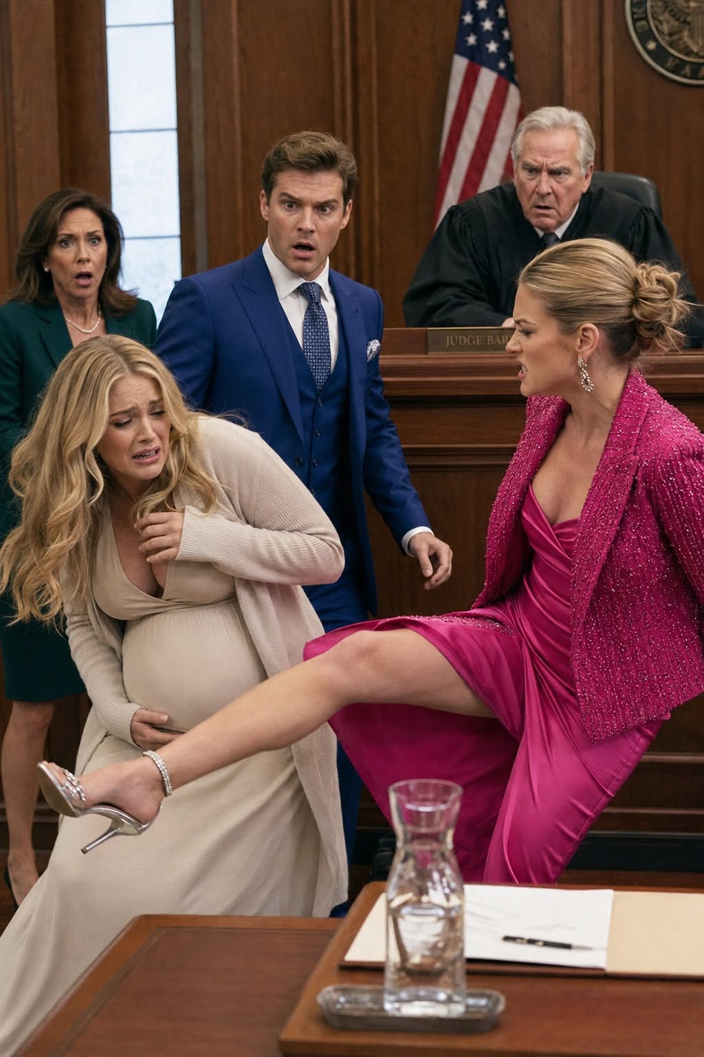The Billionaire Let His Mistress Kick His Pregnant Wife In Court—But He Didn’t Know The Judge Had Been Waiting Twenty-Eight Years For This Moment - News