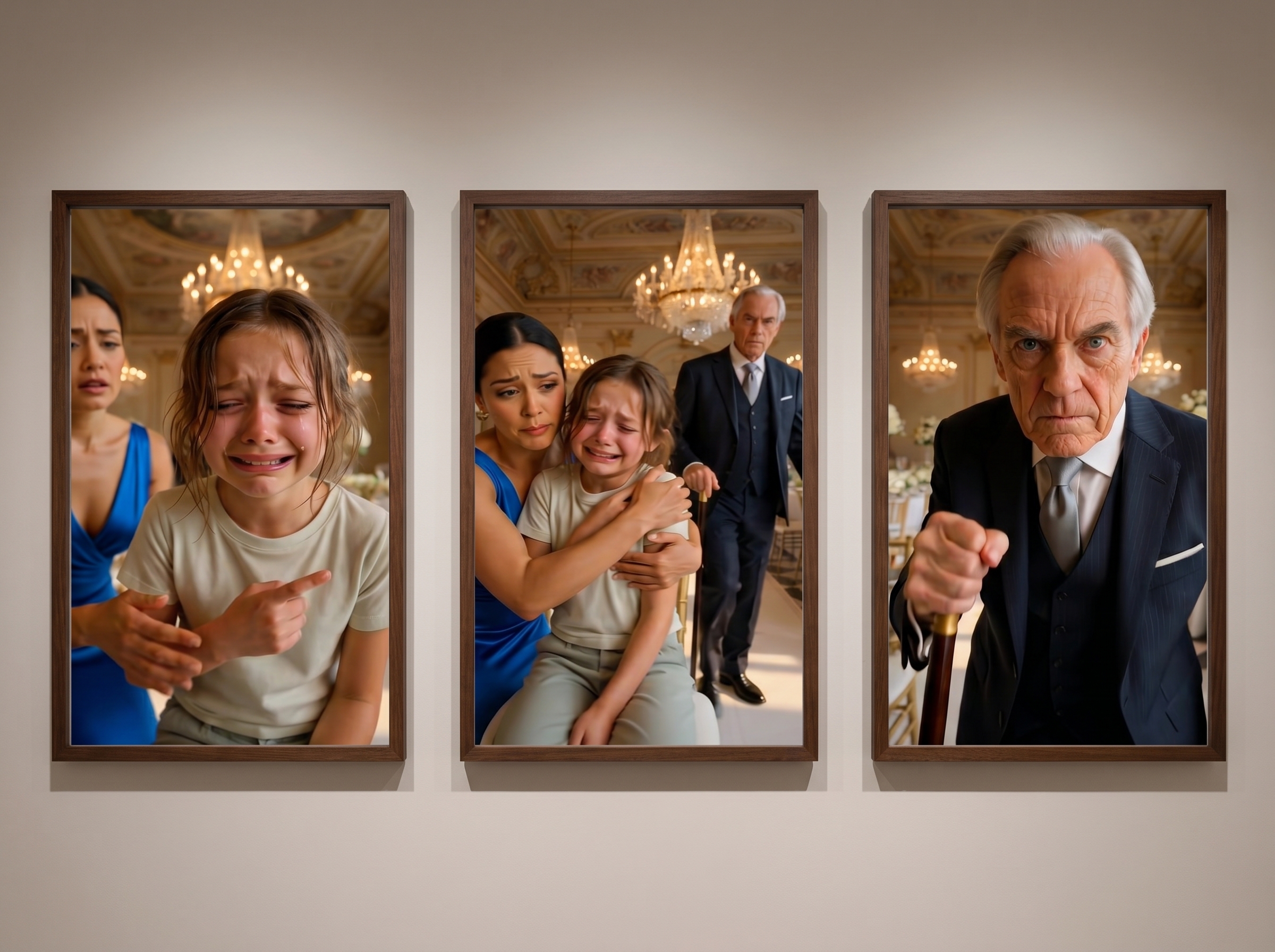 They Stole an 8-Year-Old Girl’s Place at a Wedding... Then Her Grandfather Took the Microphone and Exposed a Family Secret That Ended the Ceremony