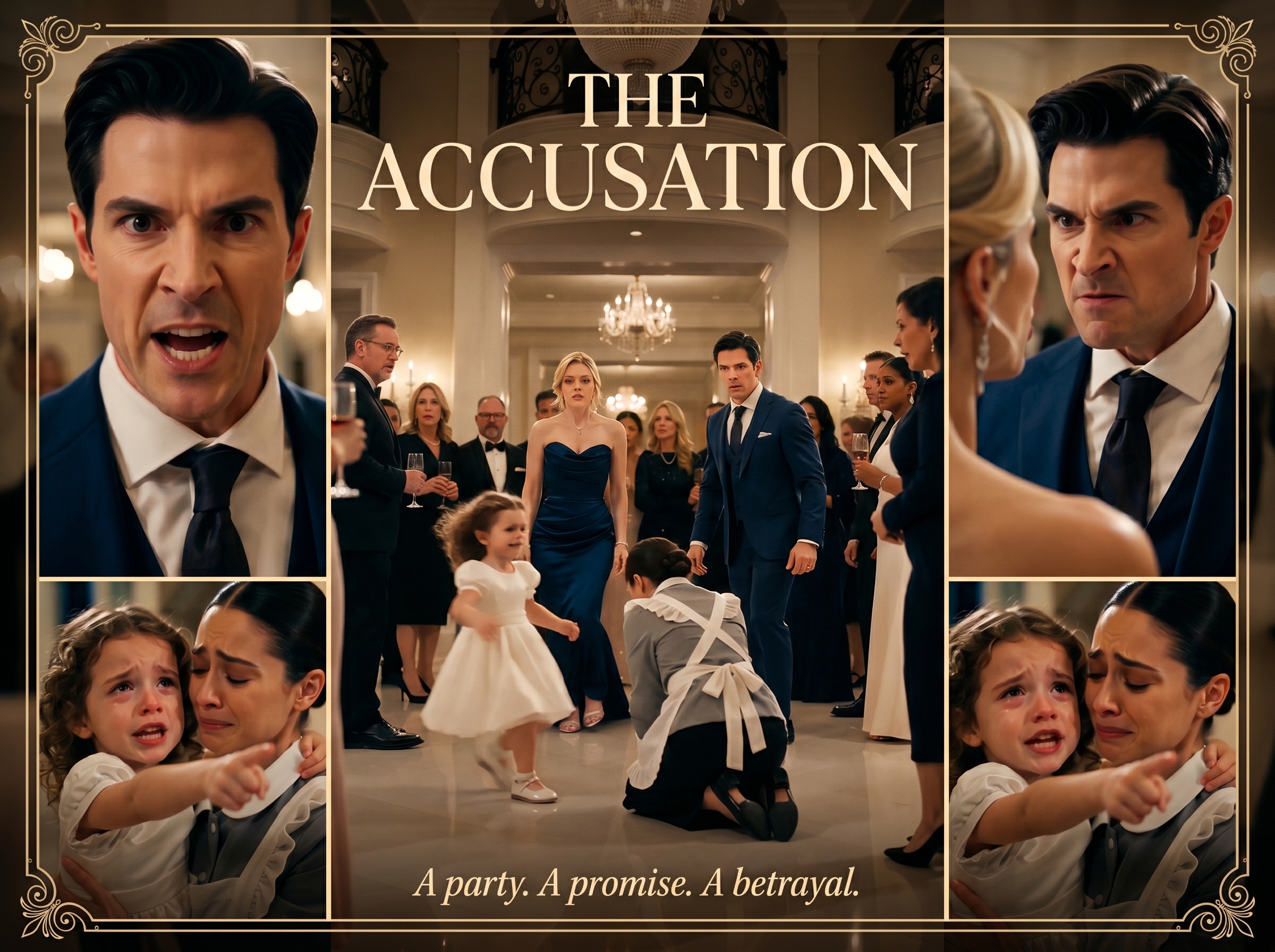 "THE LADY IN BLUE AND THE UNYIELDING ACCUSATION"-Full Story