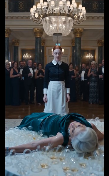 "The Grand Ballroom Of The Sterling Estate Was A Symphony Of Crystal, Gold, And Cold, Calculated Excess." - Full Story