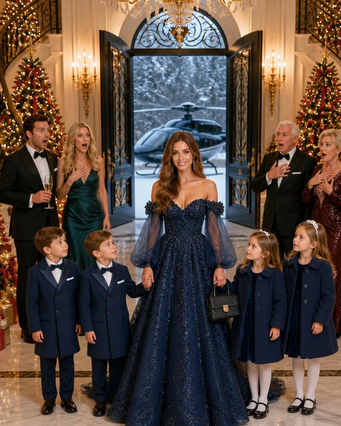 "The Christmas He Abandoned His Family… Until Four Children Walked Through His Mother's Front Door." - Full Story