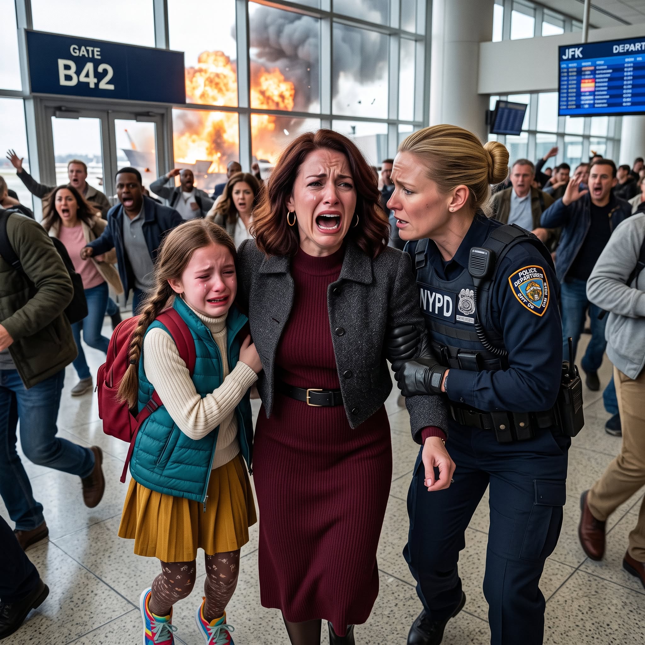 "At a New York airport, a security agent suddenly grabbed my arm and whispered, “Pretend I’m arresting you. Do not react.” I thought she was joking until her grip tightened." - Full Story