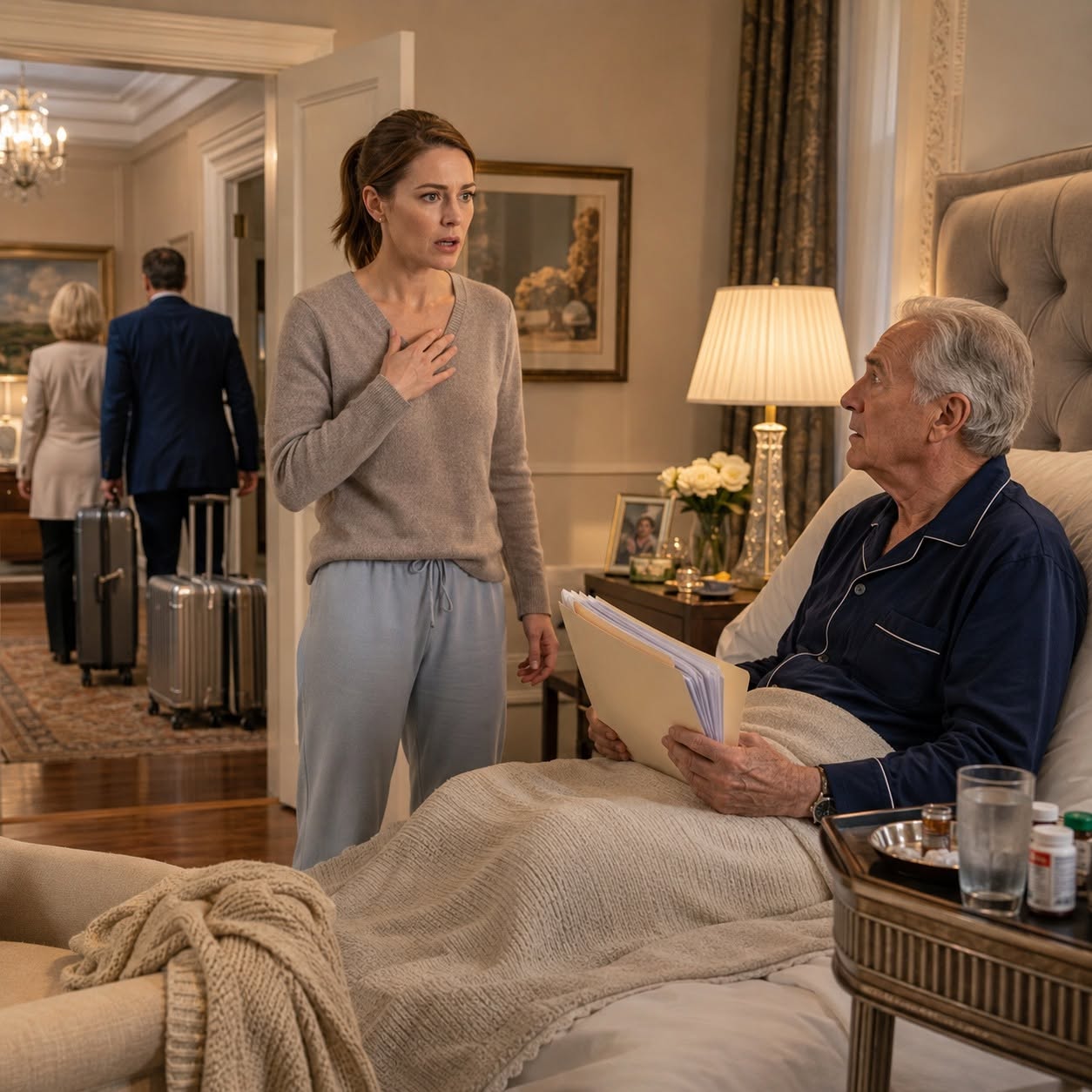 "My husband’s whole family rolled their glossy suitcases out to the car for a Bahamas vacation and left me alone in that cold, oversized house to care for his half-paralyzed father," - Full Story