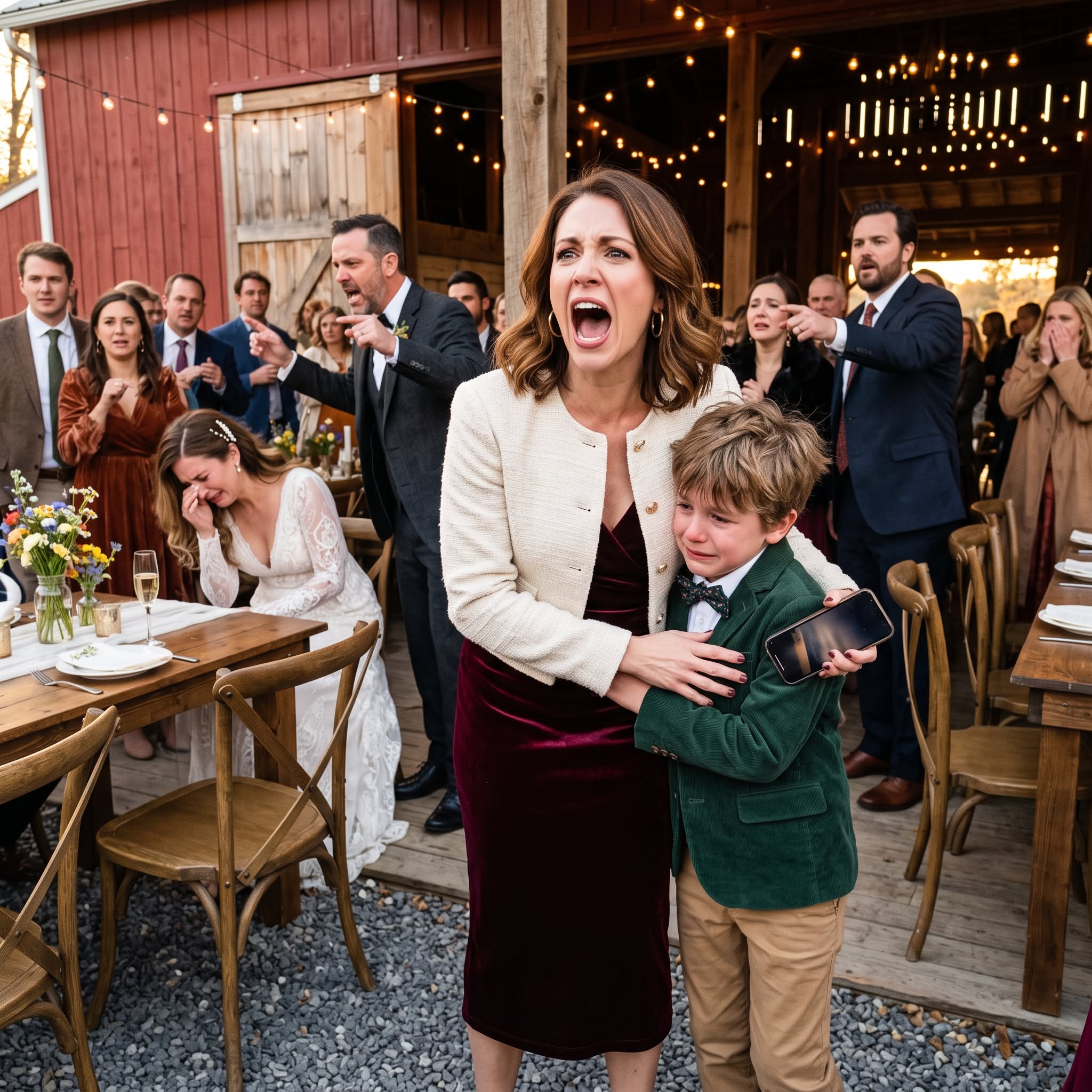 At My Sister’s Wedding, My 8-Year-Old Son Suddenly Grabbed My Hand, Pale And Shaking, And Begged Me To Leave Immediately.