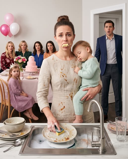 I left work early on my son's first birthday and came home to find my mother serving seafood to twenty relatives while my wife washed dishes with our sick baby in her arms.