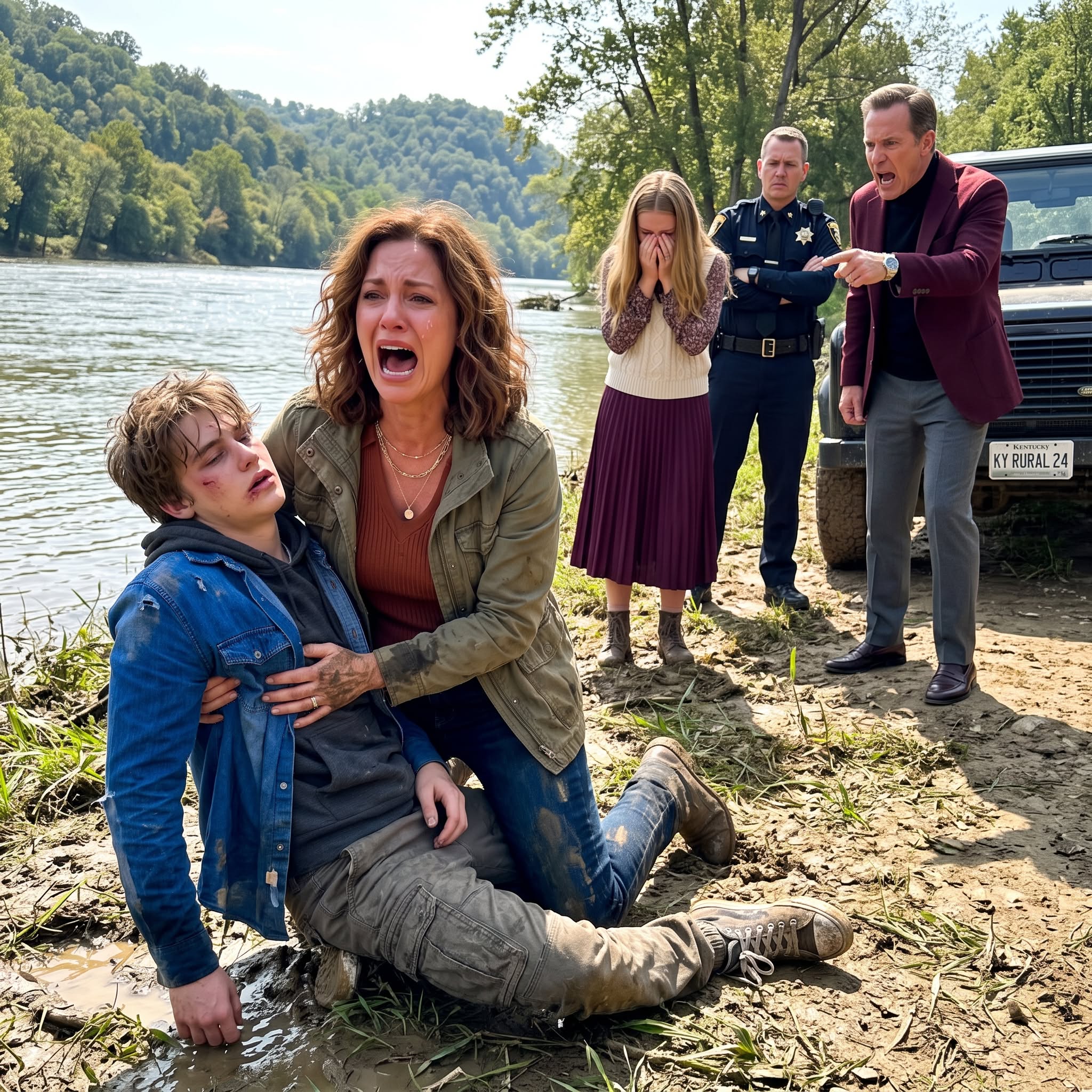 I Found My Son By The River, Barely Alive. With His Breath Fading, He Whispered, “It Was Her Father.