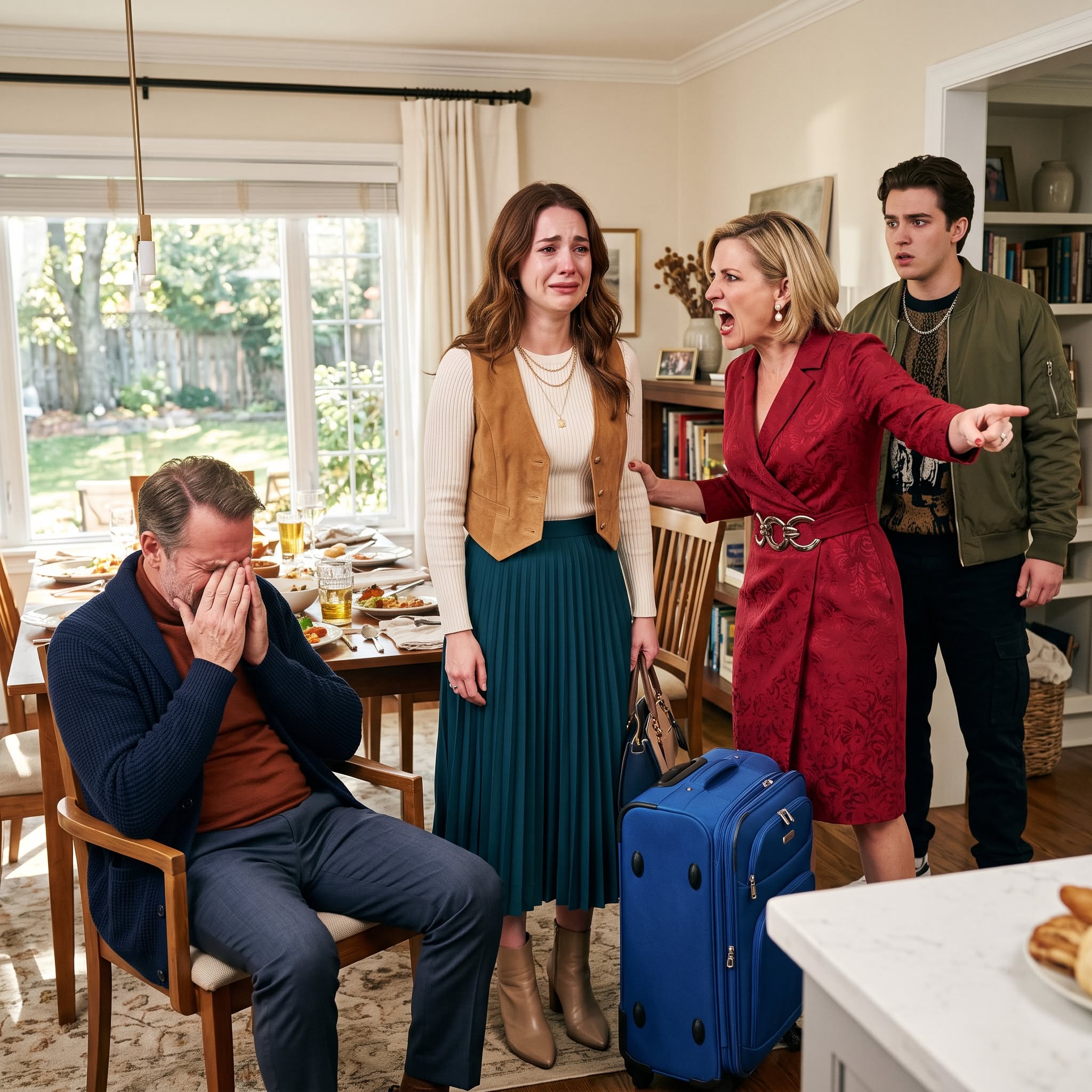 During A Weekend Family Dinner, My Stepmother Shouted, “Give Your Room To Your Younger Brother, Or Pack Your Bags And Get Out!” I Didn’t Cry Or Argue.