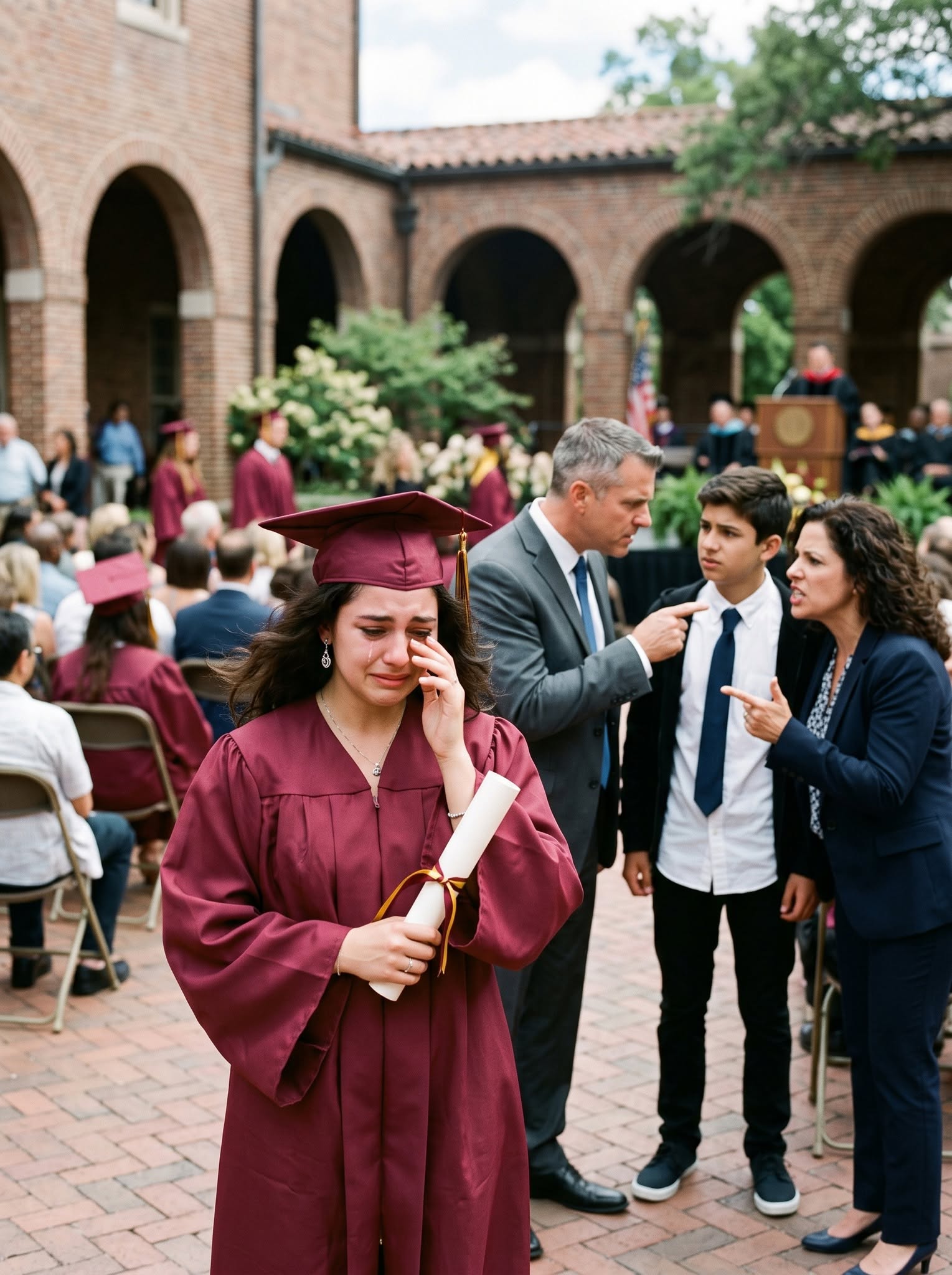 At My Own Graduation, My Father Slapped Me So Hard My Cap Hit The Floor. “You Don’t Deserve That Degree,” He Spat, While My Mother Screamed,