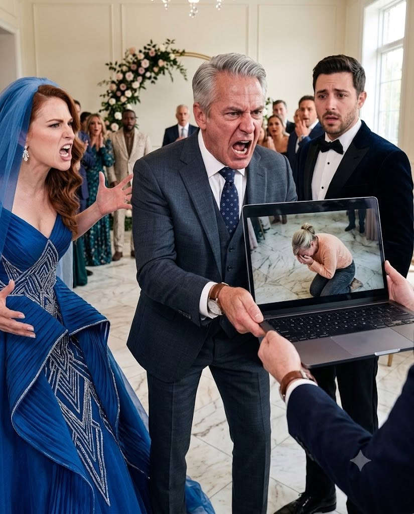At My Son’s Wedding, My Wife Came Home Shaking And Whispered That She Had Only Fallen. Two Days Later, The Venue Manager Called And Told Me To Come Alone Because They Had Rechecked The Footage.