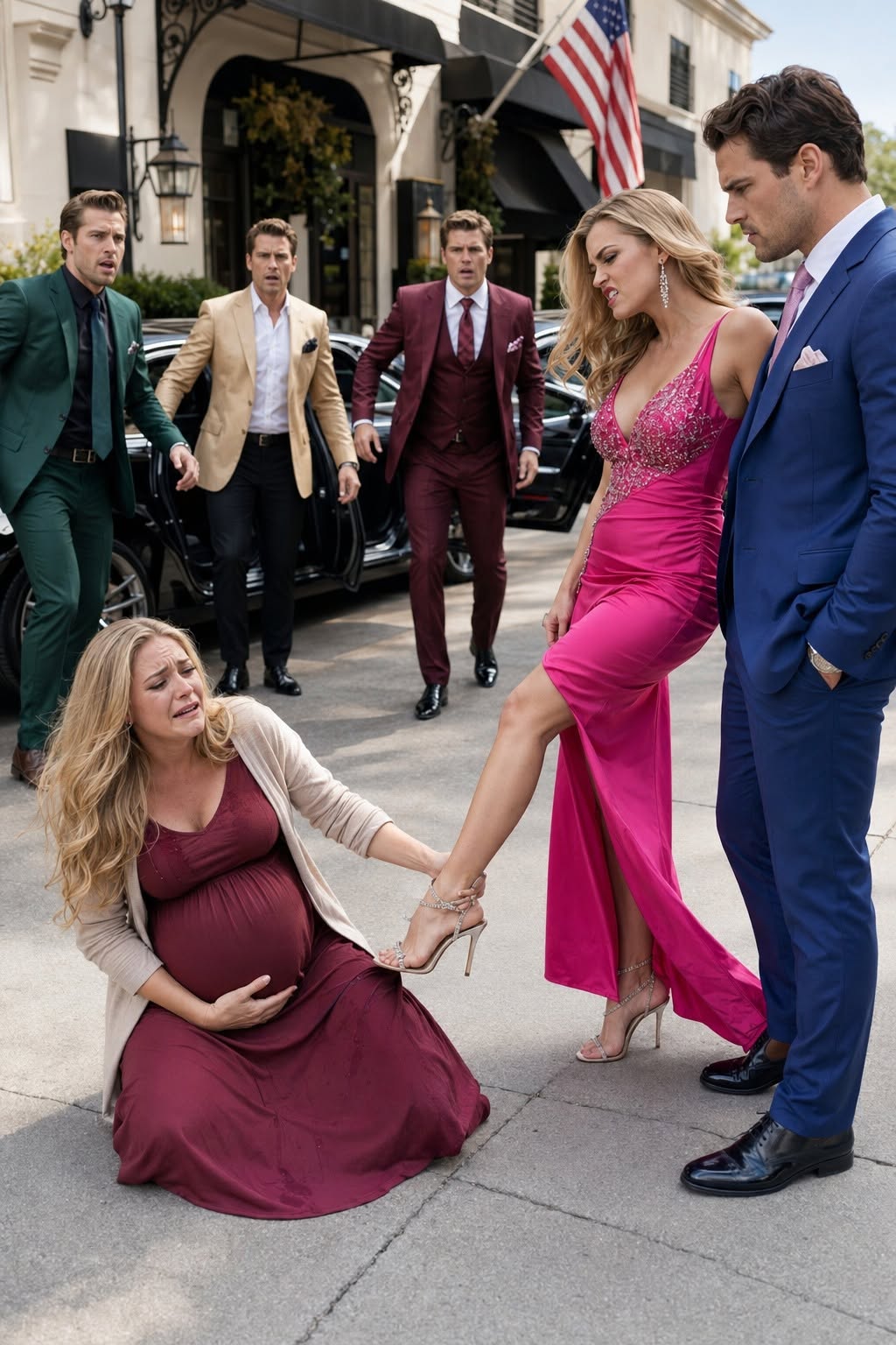 Millionaire Let His Mistress Grind Her Heel Into His Pregnant Wife—Then Three Black Cars Arrived, And Every CEO In The City Went Silent