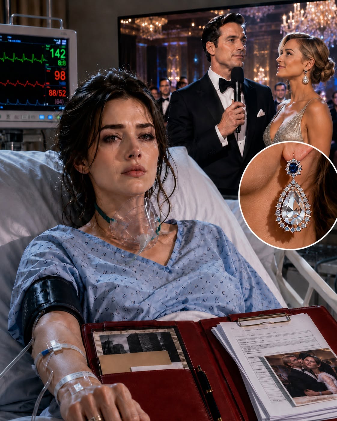 At 2:17 a.m., I was fighting to bring our daughter into the world while my billionaire husband stood three floors below, smiling beside his mistress in my diamonds.
