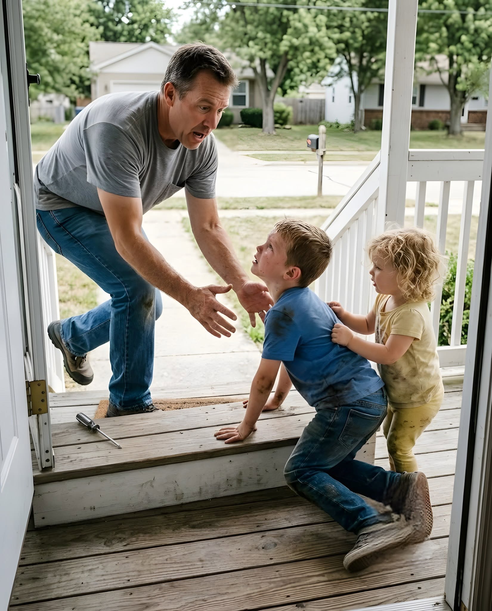 "My six-year-old nephew dragged his broken leg across seven blocks of pavement to reach my porch, with his starving three-year-old sister clinging to his shirt.