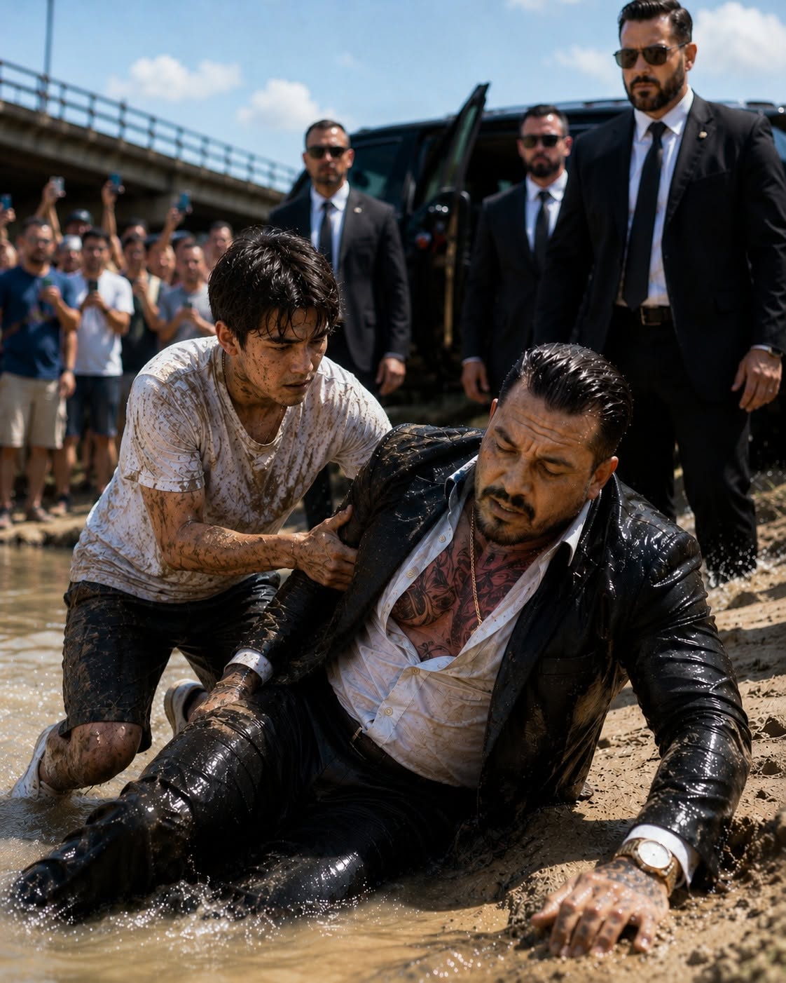 "At twelve years old, I risked my life to save a drowning man—only to discover minutes later that I had pulled the most feared mafia boss in the city from the river.